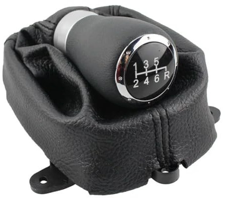 BIVVI Palanca de Palanca de Cambios de Coche de Cuero PU, Palanca de Balonmano con Cabeza de Palanca de Cambios para Honda Accord VIII 8 MK8 (08-14), Piezas de 6 y 5 velocidades