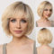 EMMOR Handgebundene Lace-Front-Perücke, 100% Echthaarperücke für Frauen, natürlich gestuft, gewellter unterschiedlicher Stil für weiße Frauen (Blond mit dunklen Wurzeln#)
