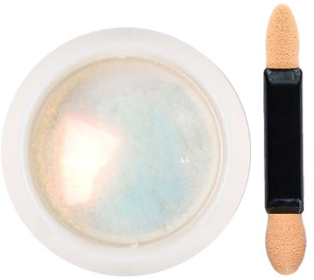 Chrome Nail Powder, Chameleon Metallic Nail Art Pigment Powder, Mermaid Pearl Glitter, Mermaid Iridescent Chrome Pigment Powder for Nails, Iridescent Pigment Pearly Nail Highlight