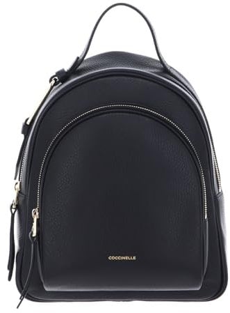 Coccinelle Malory Backpack Grained Leather S Noir