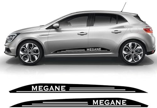 LYABYT Adesivi per Porte Laterali per Auto TapeRacing Styling Decalcomania in Vinile Sportiva Accessori da Corsa, per Renault Megane GT RS