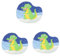 ABOOFAN 3 Stück Cartoon Zeltmatte Spielmatte Bodenkissen Für Kinder Camping Teppich Spielmatten Für Kleinkinder Spielmatten Für Babys Hochstuhlmatte Spielmatte Für Babys