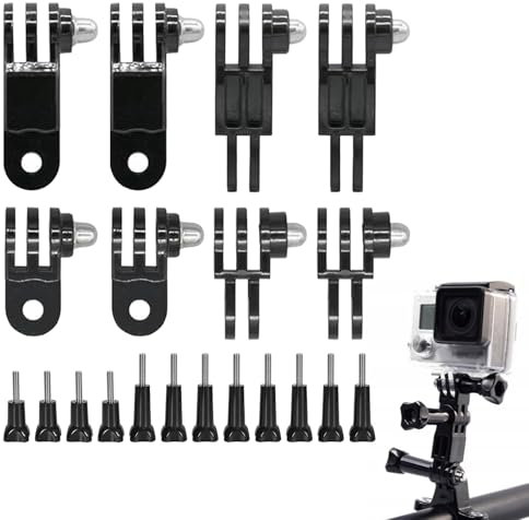 Action Camera Braccio Girevole Regolabile,Braccio Estensione per GoPro,Adattatore di Montaggio per Gopro,Braccio Estensione Regolabile,Adattatore per Montaggio Bici per Fotocamera Gopro
