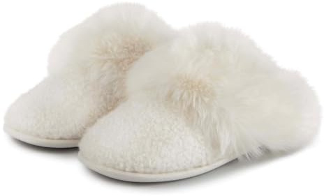 totes toatsies® Ladies Textured Sparkle Faux Fur Mule Slippers