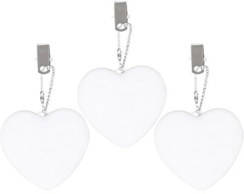 Demiawaking 3Pcs LED Handtaschenlicht, mit Sensor automatische An & Aus, Taschenlicht Taschenlampe, Nachtlicht, LED Anhänger Schlüsselanhänger, Geschenke für Frauen, Mutter, Freunde (Herz, 3Pcs)