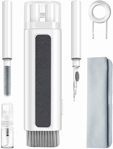 Kit Limpieza Teclado,Kit de Limpieza Electrónica Multifuncional con Cepillo Keyboard Cleaning Kit con Paño de Limpieza y Botella de Spray,para Airpods PC Auriculares Smartphone Camera (Q3-1)