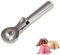 Envenzo Cuillère à crème glacée en acier inoxydable avec déclencheur facile pour purée de pommes de terre, crème glacée, antigel, cuillère en aluminium monobloc, design robuste et durable, facile à