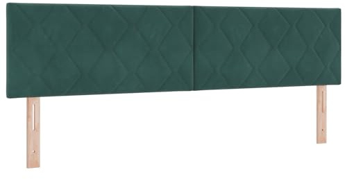 vidaXL Kopfteil Dunkelgrün 180 cm Samt, Verstellbares Kopfteil, modernes schaumgepolstertes Design, stilvolle Schlafzimmermöbel, luxuriöse Schlafkomfort Lösung, Raumupgrade