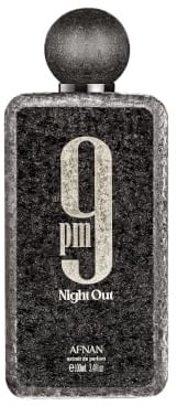 Afnan 9 PM Night Out Unisex Extrait de Parfum, 3.4 Fl. Oz