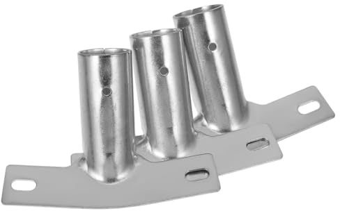 Durlo 3 staffe in Metallo per Manico di Scopa, connettore per Manico di Scopa, per palo di Pulizia della casa di Diametro 2,5 cm