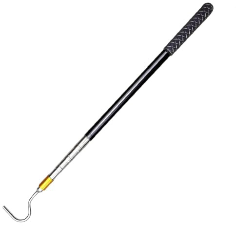 FARYODI Asta telescopica da 150 cm con gancio per tenda parasole, gancio per barca, gancio per barca, apritenda da sole, asta con gancio per aprire tende da sole, camper