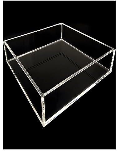 TPDRKOWJX Vitrine Acrylique , Plateau de Photographie en Transparent, réservoir tir, Accessoires, vitrine sous-Marine, d'eau (80 x 80 10 cm)(40x30x6cm)