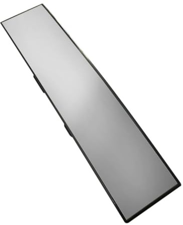 AsrMyjcx Auto Rückspiegel Universal Gebogener Rückspiegel mit Glas Teleskopverschluss Und Sicherem Clip für Innenraum Fahrzeuge Fahrkomf, Blauer Spiegel, Länge 300 mm