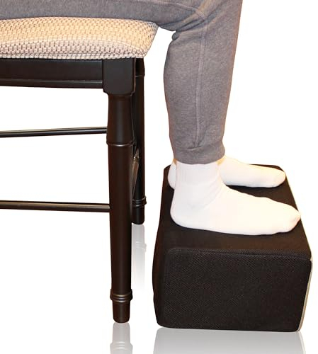 InteVision Extra große 2-in-1-Fußstütze für zusätzliche Höhe – Premium-Schaumstoffkissen funktioniert ideal für unter Schreibtisch oder Bar – rutscht nicht auf jeder Oberfläche (44,5 x 30,5 x 20,3 cm)