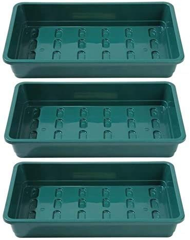 Britten & James Professional Standard Seed Tray Green without Holes [Pack 3] 37.5 x 23cm/15 x 9
