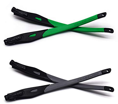 HKUCO Grün/Grau Ersatzgläser Beine für Oakley Crosslink Rahmen für Brillen