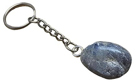 KRIO Safir Saphir Handschmeichler als Schlüsselanhänger oder Handtaschen Accessoire → Größe M