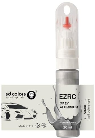 SD COLORS EZRC Peinture de retouche Gris aluminium 20 ML