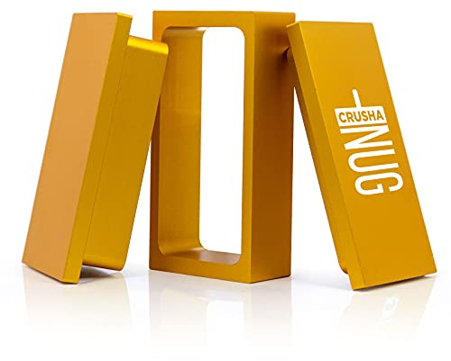 Moule pré-pressé de 5,1 x 10,2 cm, conçu pour faire des chips rectangulaires, moule de prépresse rectangulaire doré de qualité alimentaire, fabriqué en aluminium anodisé