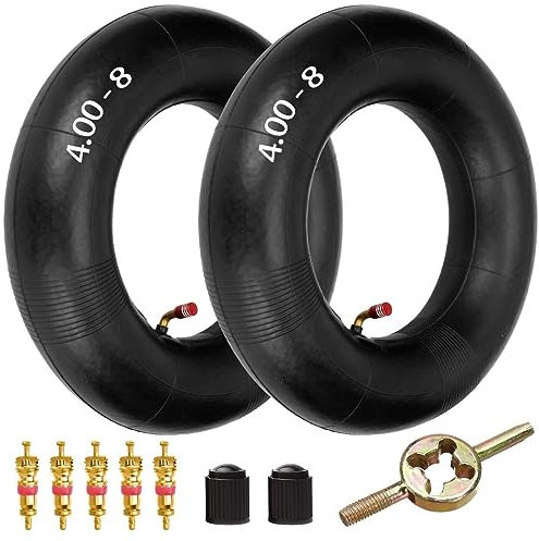 FVRITO 4.80/4.00-8 480/400-8 Camera d'aria di ricambio per tosaerba, carrelli a mano, carriole, generatore di mini bici, Go Kart, carrelli TR87, valvola angolata, confezione da 2