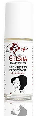 Geisha, Kojic Acid Aufhellendes Deodorant für Frauen - 30ml / 1 oz - Unterarm- und private Bereiche, vegan, glutenfrei, aluminiumfrei, parabenfrei