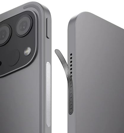 Staubschutz für Lautsprecher aus Metall für iPad Pro 11 Zoll 13 Zoll, iPad Air 6, Air 5, Air 4, Mini 6, Mini 7 2024 (2 Sets/Schwarz)