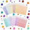 Vicloon Glitzersteine Selbstklebend,2700 Stück Selbstklebende Strasssteine Bunt,12 BlätterAcryl Glitzersteine,Glitzer Steine Runde Kristall Edelsteine für DIY Handwerk Gesicht Nägel Deko (2-6mm)