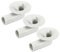 sourcing map Climatisateur Vidange Tuyau Connecteur 17mm Tube Coude Raccord Remplacement Pièce Accessoires pour Mini-Split Fenêtre AC, Beige Paquet de 3