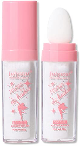 GL-Turelifes Highlighter Stick Puff Fairy Stick Highlighter Powder Glitter Loose Powder Brush Stick Contouring Powder Shimming Powder Tiktok Make-up (P01 Weiß)