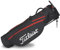 Titleist Premium Carry Golf Bag, Black/Black/Red