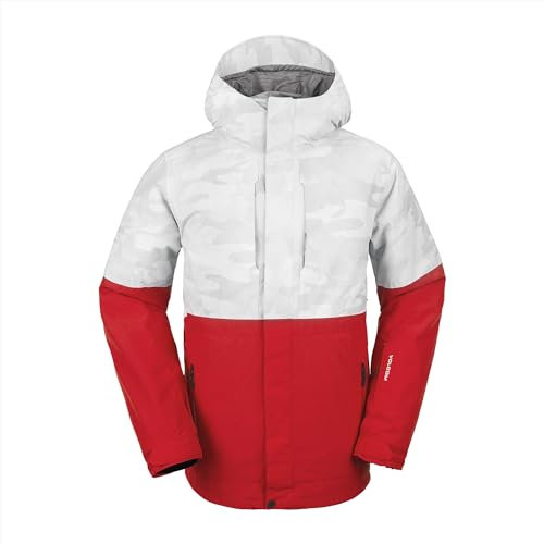 Volcom Herren Standard V.CO OP Snowboard Ski Winter Jacke White Camo S4