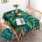 G-dake Tischdecke Abwaschbar Rechteckig, Wasserdicht Palmenblätter Tischtuch Polyester Fleckschutz Garten Tischdecken für Draußen Küche Party Deko (110x140cm)