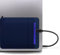 Afterplug 2-Pocket Pouch for Laptop with Reusable Adhesive, for Portable External SSD SanDisk, Samsung T7, Crucial X8, Apple Magic Mouse, Ledger Nano, USB Cable (Blue, 2.5 inch HDD)