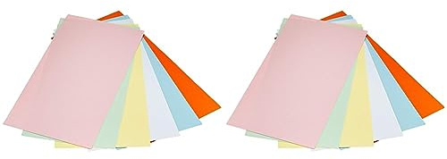 magnetoplan, Große rechteckige Präsentationskarten 20 x 10 cm in verschiedenen Farben, Blanko-Kartenset für Notizen und Aufzeichnungen - 250 Blatt (Packung mit 2)