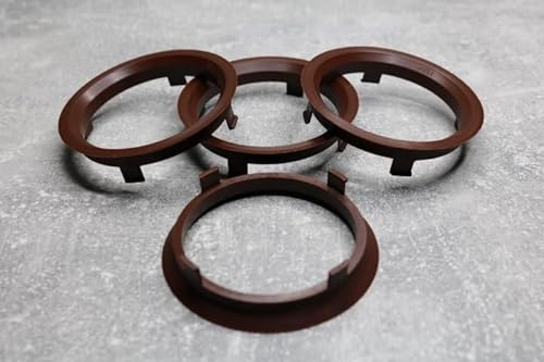 Zentrierringe Distanzringe 70,1 mm x 63,4 mm braun für Alufelgen