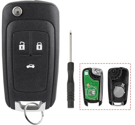 Télécommande de voiture à puce ID46 433 MHz 3 boutons pour Opel Astra J Corsa E Insignia Zafira C Mokka sans clé avec porte-clés tournevis