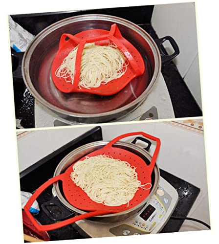 ANSNOW Vaporiera per Verdure Vaporiera Pieghevole in Silicone Pentola per Cottura a Vapore in Silicone Pentola per Cottura a Vapore in Silicone Pentola per Cottura a Vapore in Silicone Cestello per
