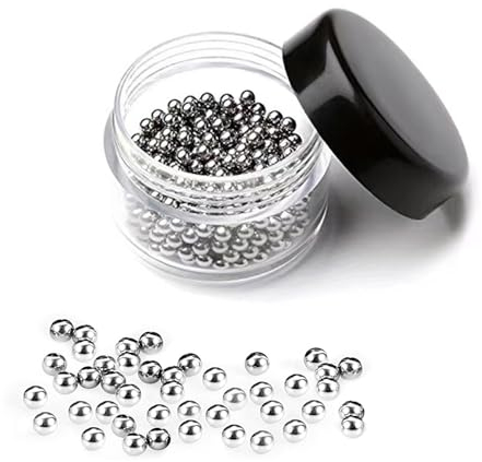 1000 Perles de Nettoyage, Billes de Nettoyage de Verre en Acier Inoxydable, Perles de Nettoyage de Verrerie, Adaptées aux Bouteilles de vin, Carafes et Autres Verreries