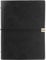 PU Leder Notizbuch A5, Vintage Notizbuch Nachfüllbar, Notizbuch A5 Liniert Leder 80 Seiten, 6-Ring A5 Notizbuch Refillable Binder für Notizen, Planung, Studium (Schwarz)