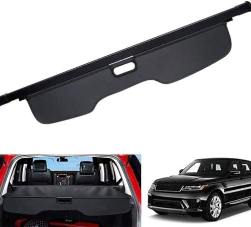 Yygjwyw Auto Laderaumabdeckung für Range Rover Sport 2006-2013,Einziehbar Kofferraumabdeckung Rollo Schutz Abdeckung,Privatsphäre der hinteren Kofferraumschutzschild