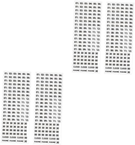 4 Blätter Etikett der Geschäftszeiten Aufkleber für Ladenöffnungsschilder Buchstaben, Öffnungszeiten, Beschilderung öffnungszeiten schild öffnungszeiten aufkleber Lurrose
