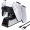 OSTENT Estación de Carga Rápida para Sony PS5 Playstation 5 Wireless Bluetooth DualSense Controller, Color Negro