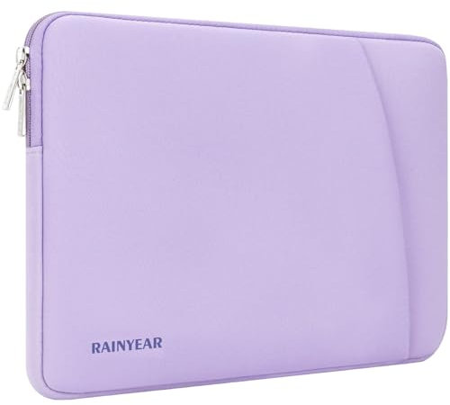 RAINYEAR 13 Pollice Cassa del manicotto del computer portatile per 2025-2022 Macbook Air 13,6 Pollice M4 M3 M2 14 Pollice Macbook Pro M4 M3 M2 M1 Accessorio per il trasporto semplice caso, Viola