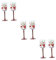 Mikinona 6 Pz bicchieri da vino con stelo natalizio Regali di Natale bicchieri da vino decorati a Natale bicchieri eleganti bicchieri natalizi bicchiere di vino di Natale calici da vino
