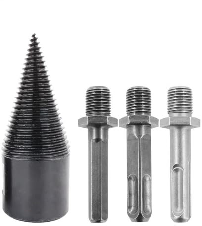 LZZYFPX Robusto Broca for Cortar leña, Herramienta de división, Divisor de Troncos de Cono, máquina for Romper Madera, picadora de leña Durable