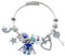 TOEECY Armband für Mädchen Anime Charms Blau Cartoon Armbänder Verstellbares Bettelarmband Freundschaft Armband Schmuck Personalisierte Geschenk für Damen Kinder (Blau C)