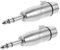 SHINEOFI 2pcs XLR to 1/4 TRS Adapter 6.35mm Female to Male Audio Converter Compatible Microphones and Mixing Consoles Balanced Stereo Connection