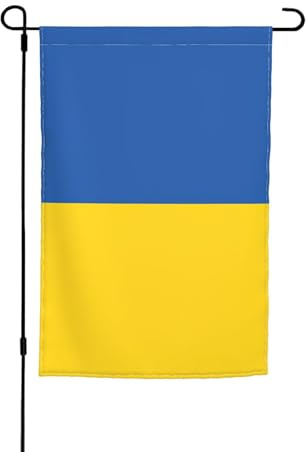 Flagge der Ukraine, kleine Flaggen für Hof, Garten, dick, für Veranden, Rasen, lichtbeständig