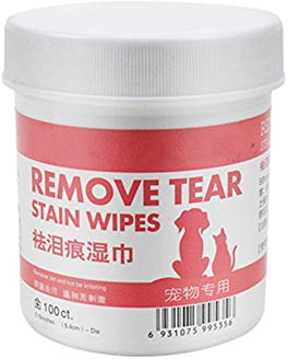 YolieraAart 100pcs Pet Eye Cleaning Wipes, Soft Tear Remover for Dogs and Cats, Hypoallergenic Eye Wipes for Daily Facial Sanitation,