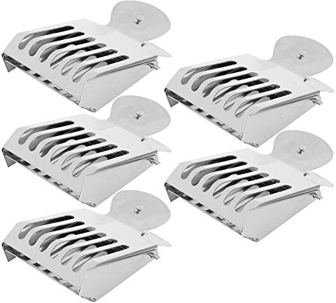 Yctze Jaula con Clamp/Holder para Atrapar Abejas Reina de Acero Inoxidable, Herramienta Protectora de Escape para Apicultura, 5 uds., para una Fácil Transferencia de Abejas